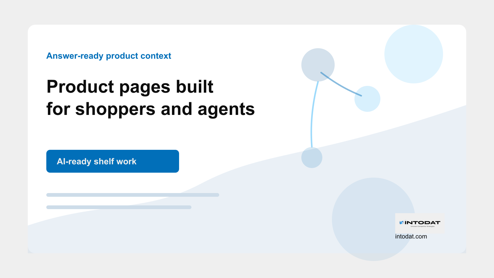 Answer-Ready Product Context Is the New Digital Shelf Work