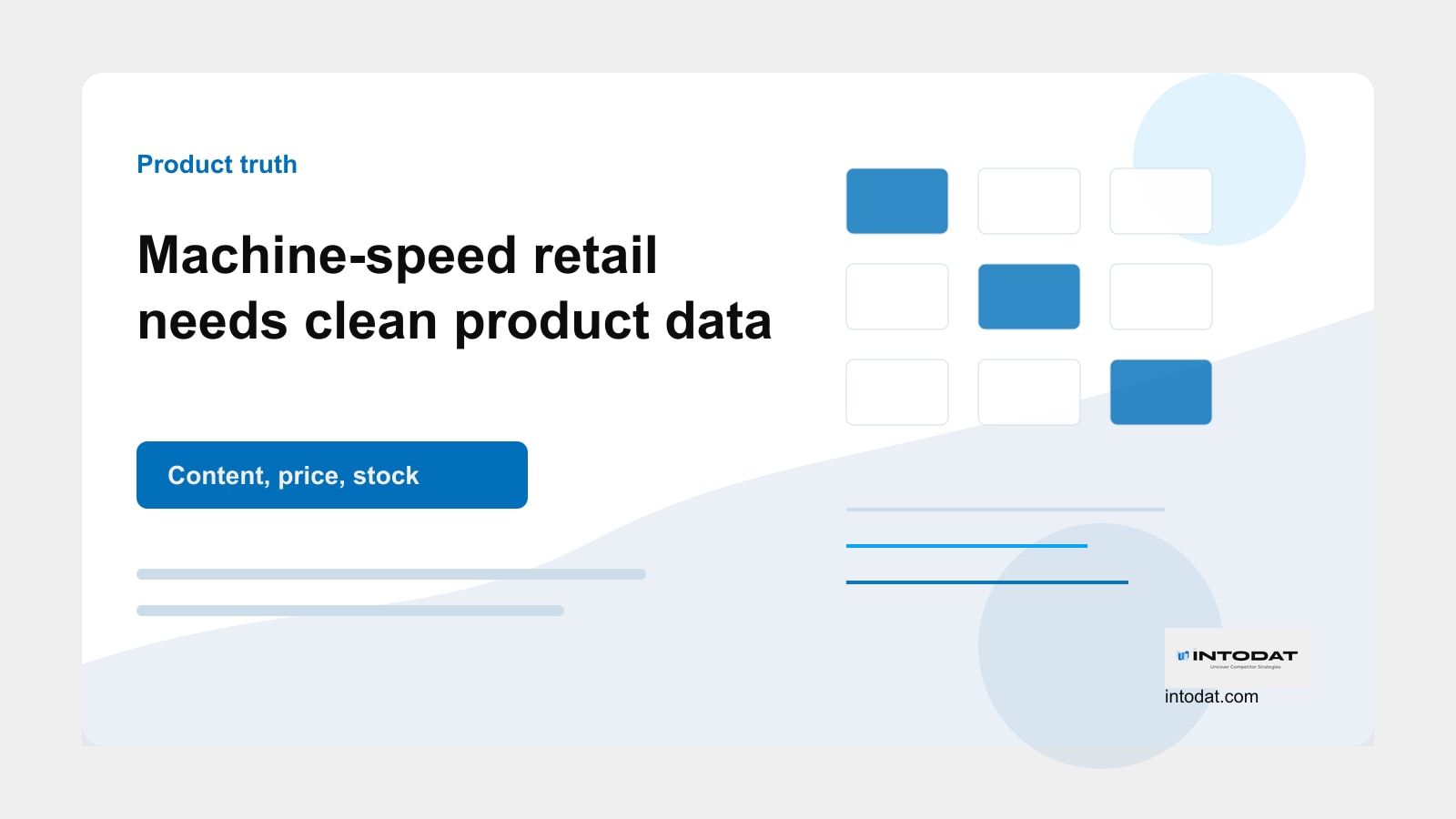 Machine-Speed Retail Still Needs Product Truth