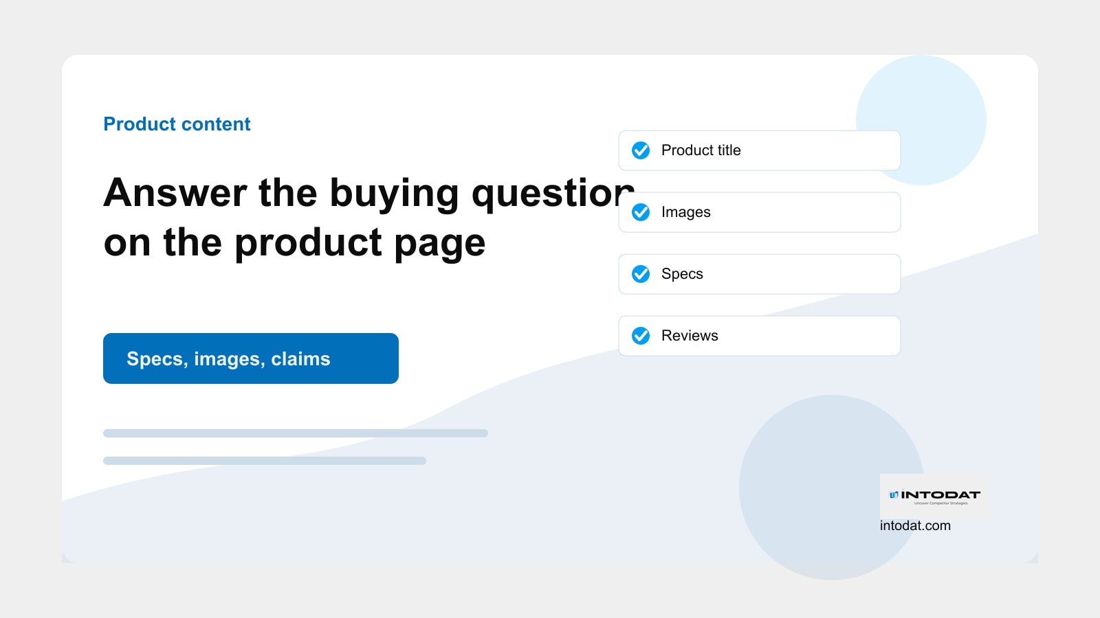 Your Product Page Needs to Answer, Not Just Describe
