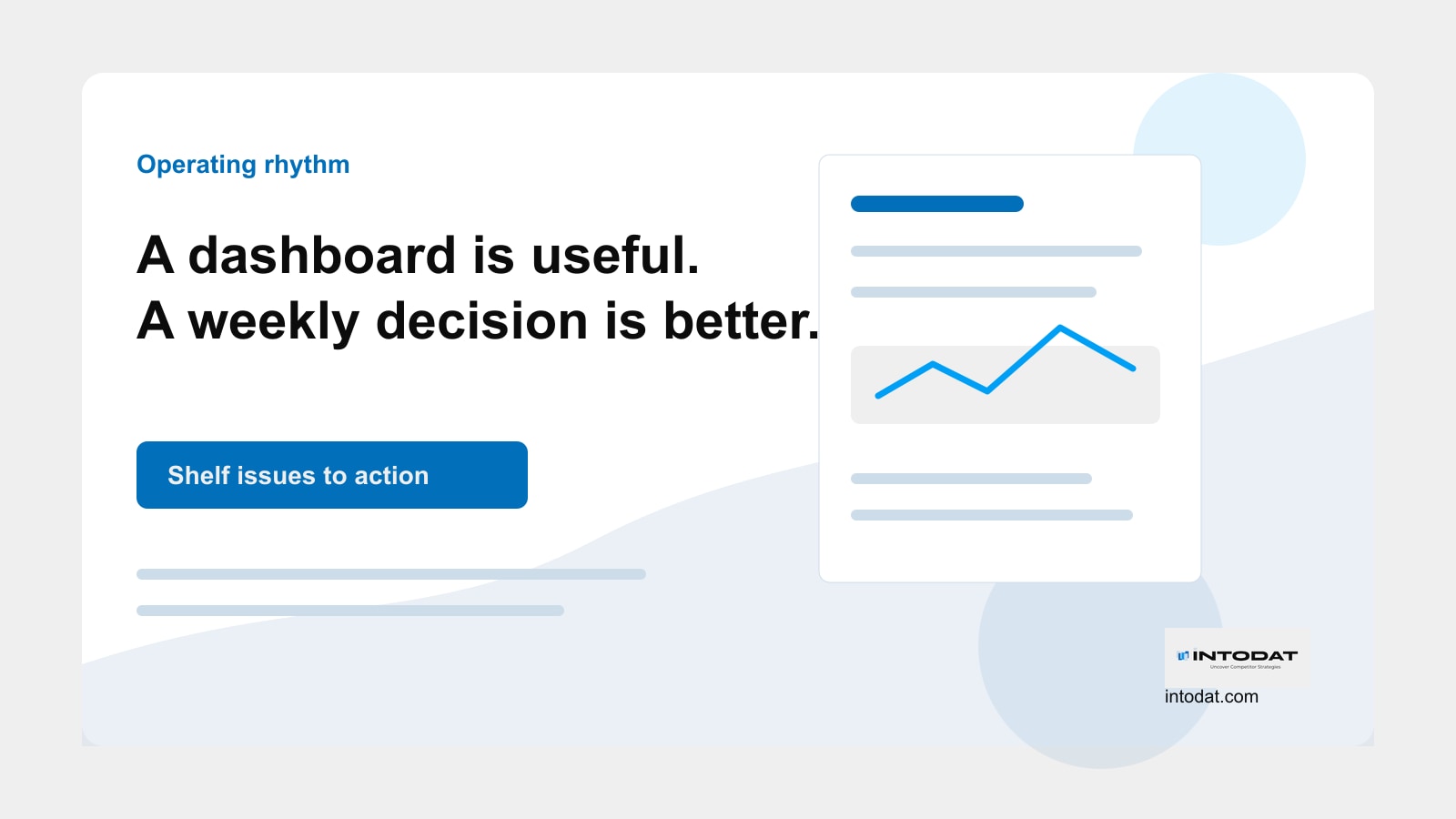 Your Shelf Dashboard Is Not a Strategy